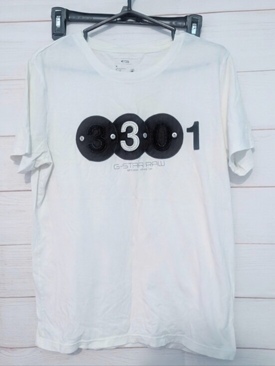 G-Star Other - Rare 😲 Vintage G Star 🌟 White 🤍 / Black 🖤 Graphic Shirt Size Medium